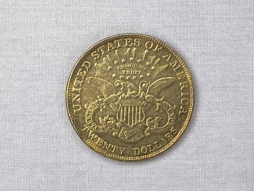 Sahara, 1864 Double Eagle Gold Coin, Real Prop Replica, Gold Plated, Solid Metal - Picture 2 of 7