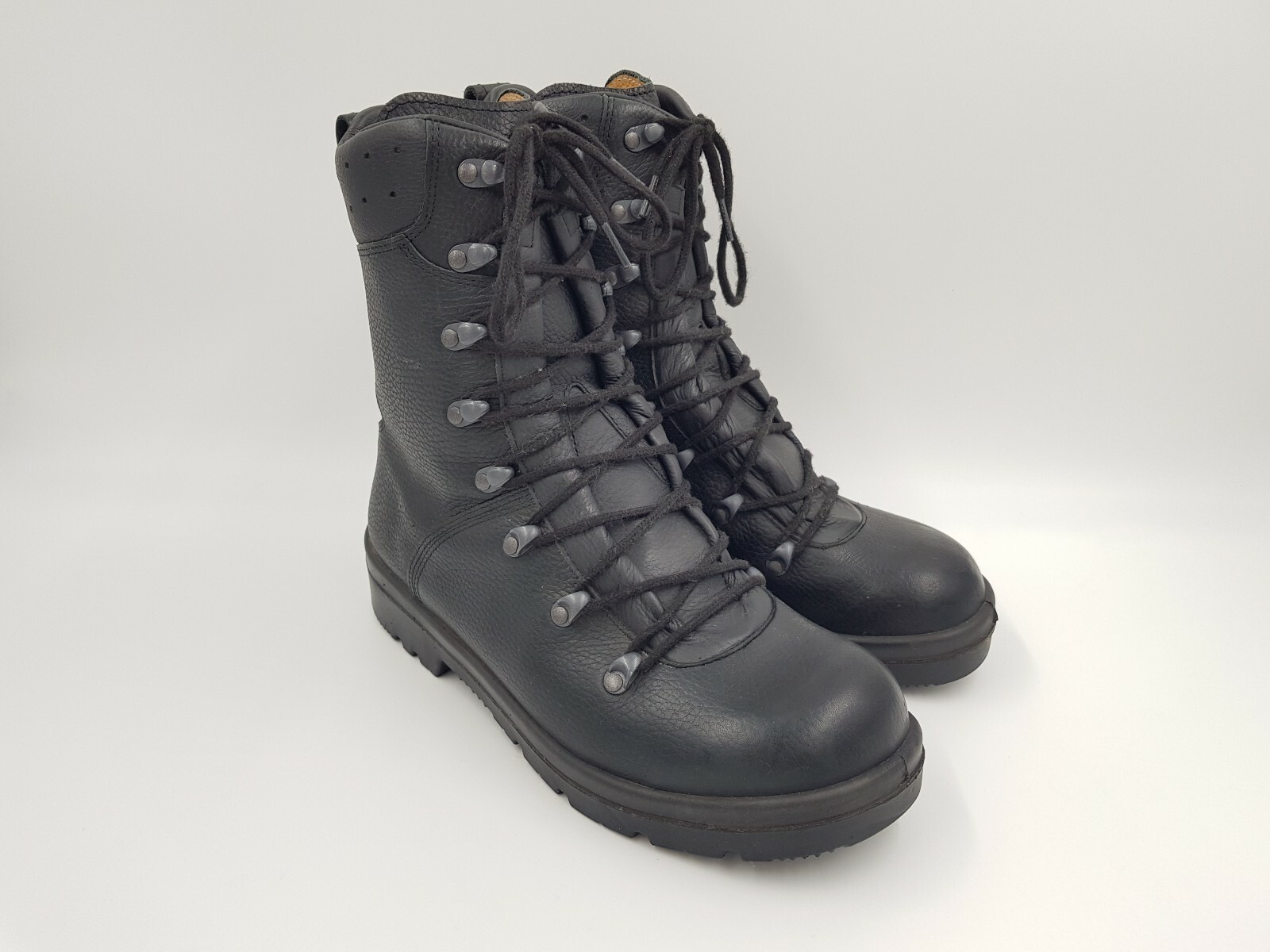 Botas de Para Combate Ejército Alemán Excedente Militar Negras Pierna Alta