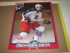 NICK HOLDEN SIGNED AUTOGRAPHED SPRINGFIELD FALCONS TEAM ISSUED 8X10 PHOTO J1