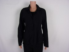 L&s Hook & Loop Long Sleeve Light Jacket Size: L Black