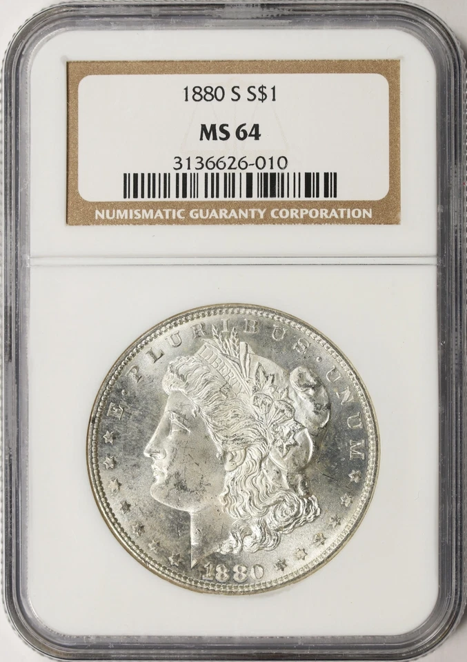 1880-S $1 Morgan Dollar NGC MS64