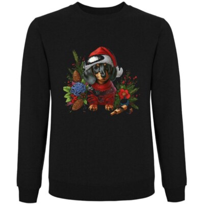 Sweatshirt Schwarz Dackel Dachshund Teckel Jagdhund Jagt Dackelwelpe Dac 402889s