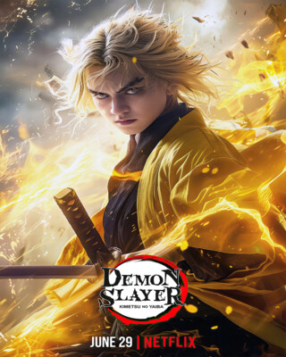 Demon Slayer Zenitsu Agatsuma Poster Anime Live Action Wall