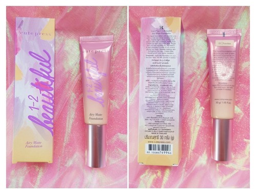 MATTE FOUNDATION 1-2 BEAUTIFUL AIRE CUTE PRESS FACE SKIN CARE 30ml Oil Control - Picture 11 of 20