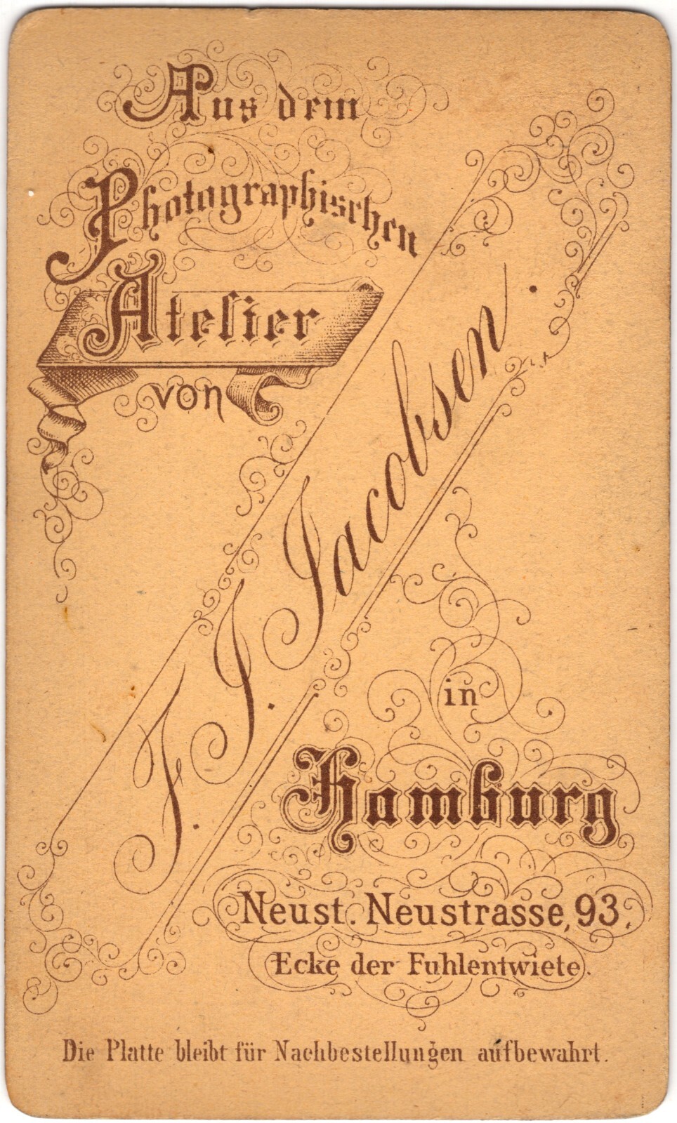 CIRCA 1880s CDV F.J. JACOBSEN OUTDOORSMAN EXPLORER WITH CANTEEN TELESCOPIC CANE — additional view