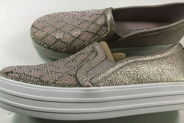 skechers rose gold slippers