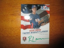 REGGIE LAWSON 2015 Panini USA Baseball GREEN INK AUTO #3/5 Autograph Padres