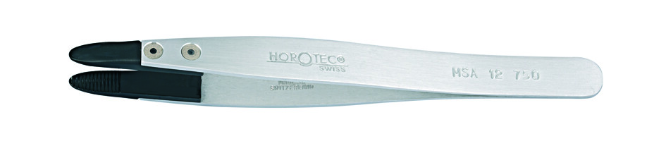 Pinces Horotec 12.750 à embouts ronds en fibre de carbone noir