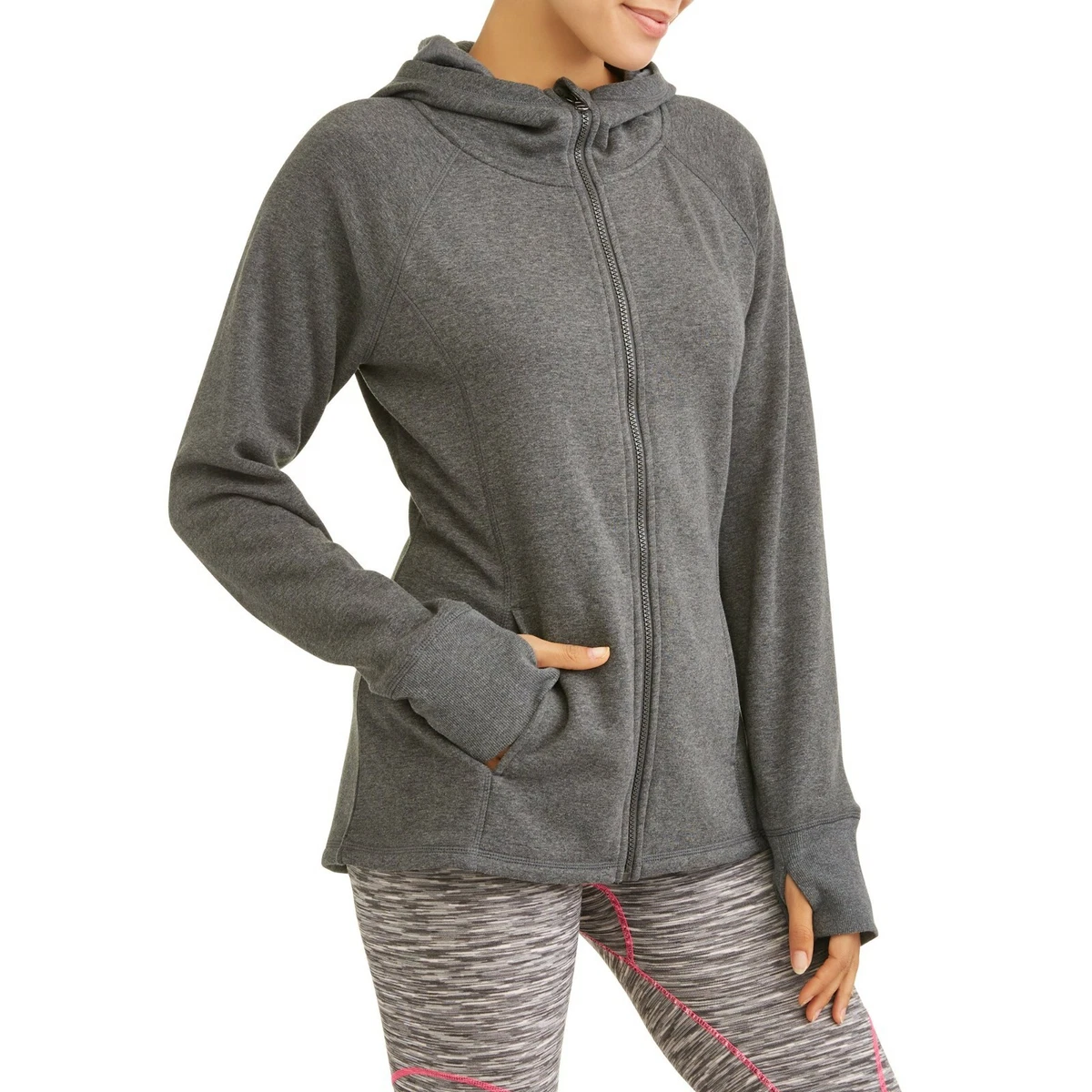 Athletic works women's deals active full zip jacket