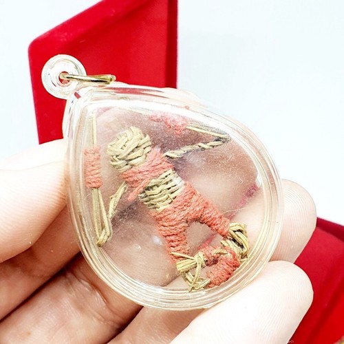 thai Amulet Hoon Payon Achan Loy Ayutthaya Wearing Red Armor Rattan Magic Rare 3 - Picture 3 of 12