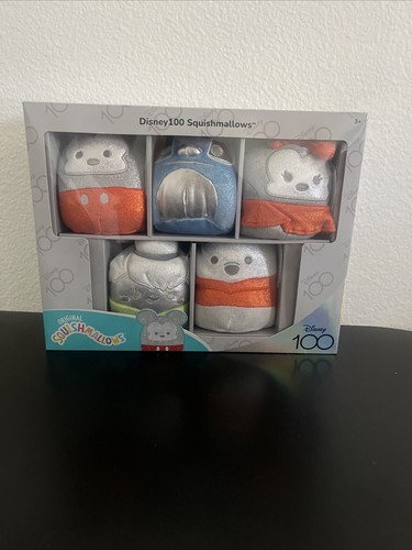 Disney 100 Weihnachtsgeschenkpaket 5er Set Limited Edition Squishmallows NEU Neu im Karton - Bild 1 von 8