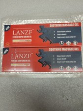 LOT OF 2 LANZF Joint and Muscle Gel Rapid Soothing Massage Cream for Body Pain