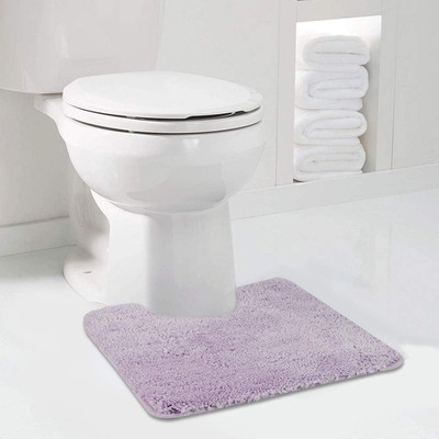 Walensee Bathroom Contour Rug (20X24, Lavender) Non Slip Bath Mat Water Absorben