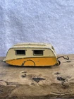 Vintage Dinky / Meccano Metal 190 Caravan in Orange and white Model Toy