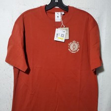 Puma Palm Tree Crew Shirt Mens Medium Red Graphic Golf Tee Easy Stride Club