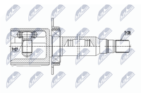 Nty Antriebswelle NPW-VV-134 FüR Volvo V60 1 155 S60 2 134 S80 124 V70 3 135