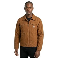 Carhartt Mens Rugged Flex Berwick Utility Duck Jacket Brown OJ5748-M XL
