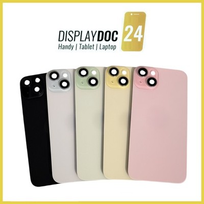 Backcover Glas Rückseite für Original Apple iPhone 15 Plus alle Farben Premount