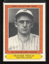 1985 Topps Woolworth All Time Record Holders #13 Frankie Frisch