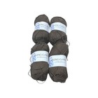 Lot Viking Garn Bambino Dark Brown Wool Yarn 4 Skeins Knitting Crochet Craft 408