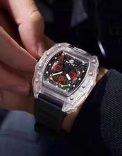 Richard Fashion Style Rapper Mille Black Homage Watch
