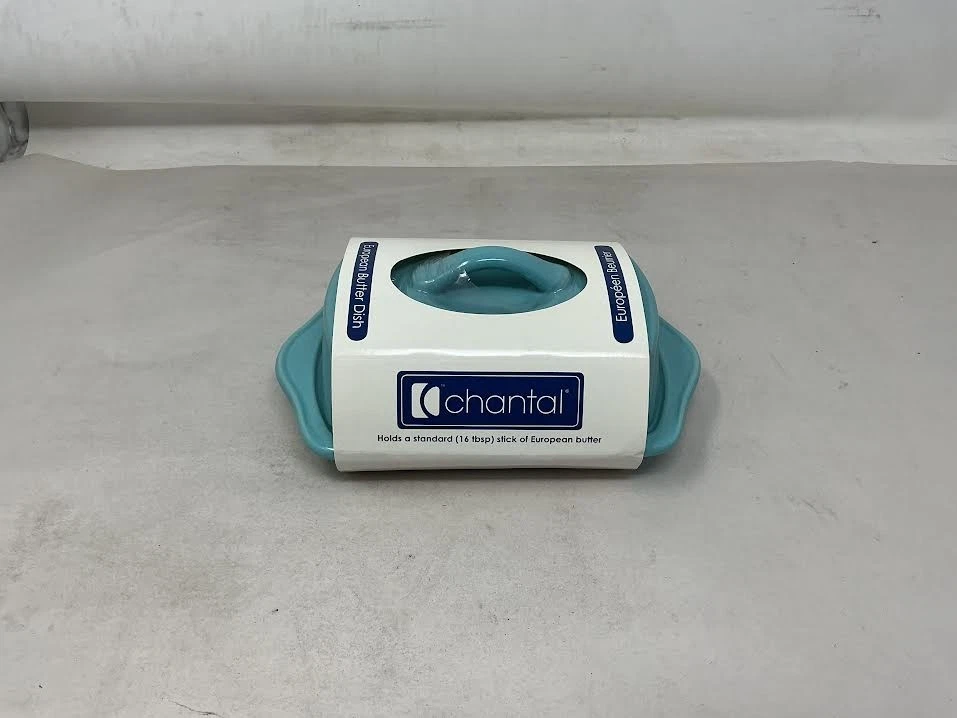 Chantal Non-Porous Glaze European Butter Dish, Large, Aqua
Opens in a new window or tab