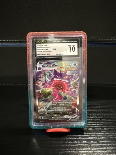 2021 Pokemon Fusion Strike 271/264 SECRET RARE ALT ART Gengar VMAX CGC Gem Mt 10
