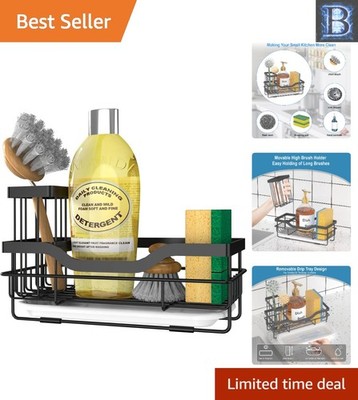 Stainless Steel Kitchen Sponge Caddy - Rustproof with Quick Drain Design