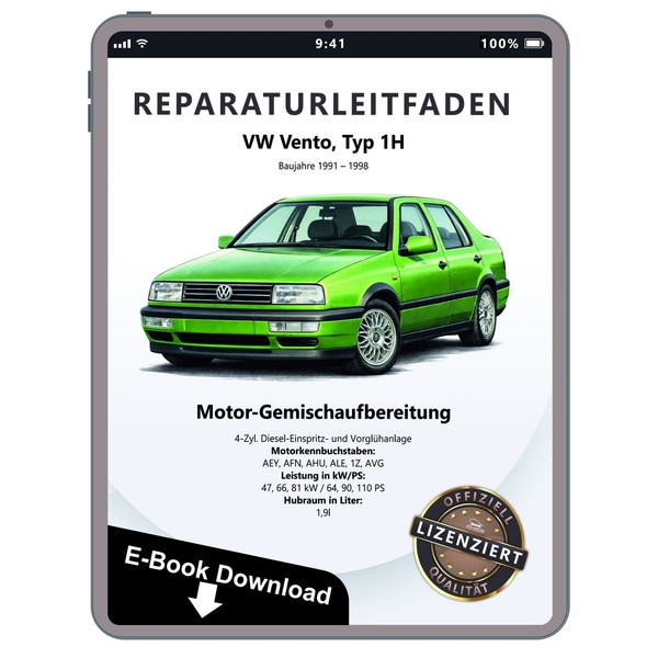 Vw Vento 1H 1991-1998 Diesel Einspritz VorglüHanlage 1,9L Reparaturanleitung Pdf-image