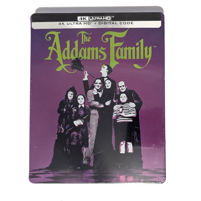 The Addams Family (4K Ultra HD Steelbook, 1991) Raul Julia - Brand New