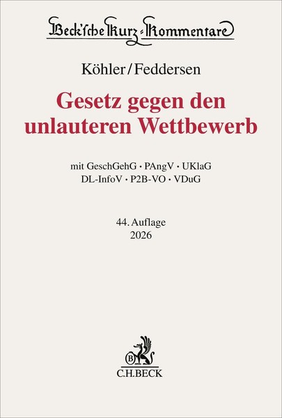 Gesetz Gegen Den Unlauteren Wettbewerb. Uwg Bernd OdöRfer-image