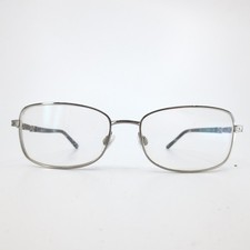 Titanium 220 Eyeglass Frames Gunmetal Gray Blue Crystal Accent T220-08 54-16-135