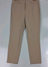 Old Navy Pixie Straight Ankle Pants Womens Sz 10 Beige Tan Hi Rise Stretch
