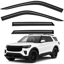 Sun Rain Visors Wind Rain Guards for 2020-2027 Ford Explorer