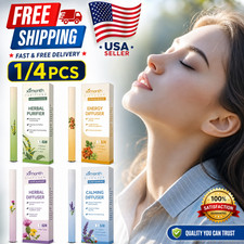 4X Natural Herbal Diffuser with Mullein Thyme Mint for Lung Health and Fresh Air