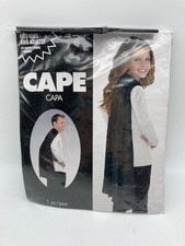 Costume Cape - Fits Adults and Kids one size Halloween, Parties, Cosplay Black