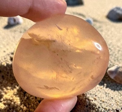 Rose Quartz Palm Stone | Polished Pink Healing Crystal for Self Love, Meditation