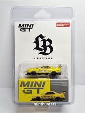 MINI GT NISSAN LB-ER34 SUPER SILHOUETTE SKYLINE YELLOW JAPAN STORE EXCLUSIVE