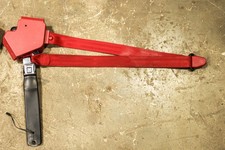 1984-1996 Chevrolet Corvette C4 Left Seat Belt Retractor Flame Red Oem Used