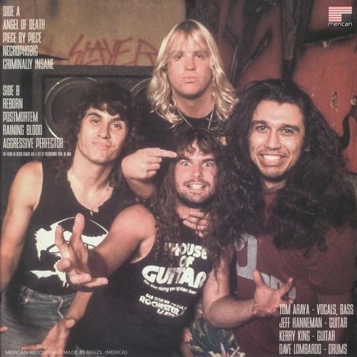 SLAYER REIGN IN BLOOD DEMOS LP sealed marble color vinyl import - Picture 2 of 2