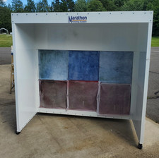 Marathon Finishing Spb-76f 76 Rolling Ductless Paint Spray Booth Small Parts