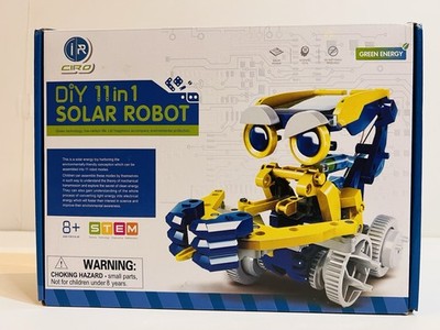 STEM Educational Toy DIY 11-in-1 Solar Robot Building Science Kit New for 8+