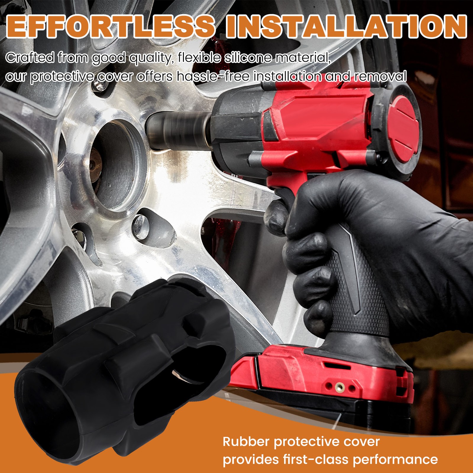 APL Manicotto di protezione in gomma Fuel per avvitatore a percussione con coppia media 497219