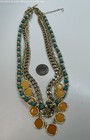 Fashion Gold Tone Faux Stone Beaded Multistrand Necklace, 72.9g — photo 5