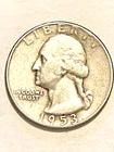 1953 S Silver Washington Quarter Better Grade