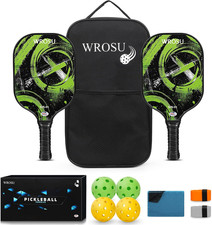 Carbon Fiber Pickleball Paddles Set of 4 or 2 Rackets,Usapa Approved Pickleballs