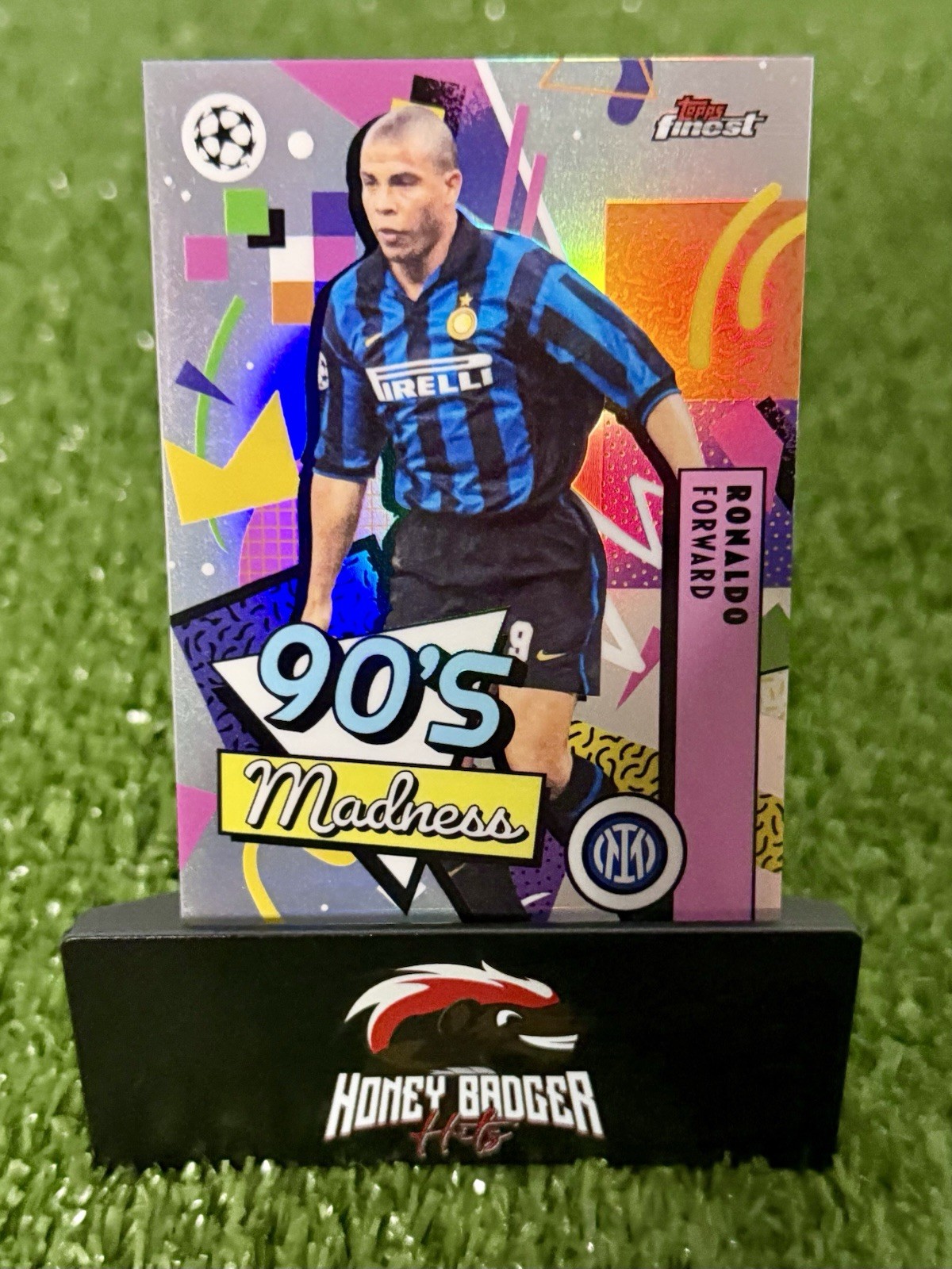 2025-26 Topps Finest UEFA CC Ronaldo 90's Madness Silver Refractor view 1