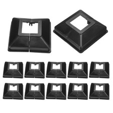 12Pcs Post Base Cover, 3.5x3.25 Split Style PVC Post Skirt Column Wrap,1.25x1.25