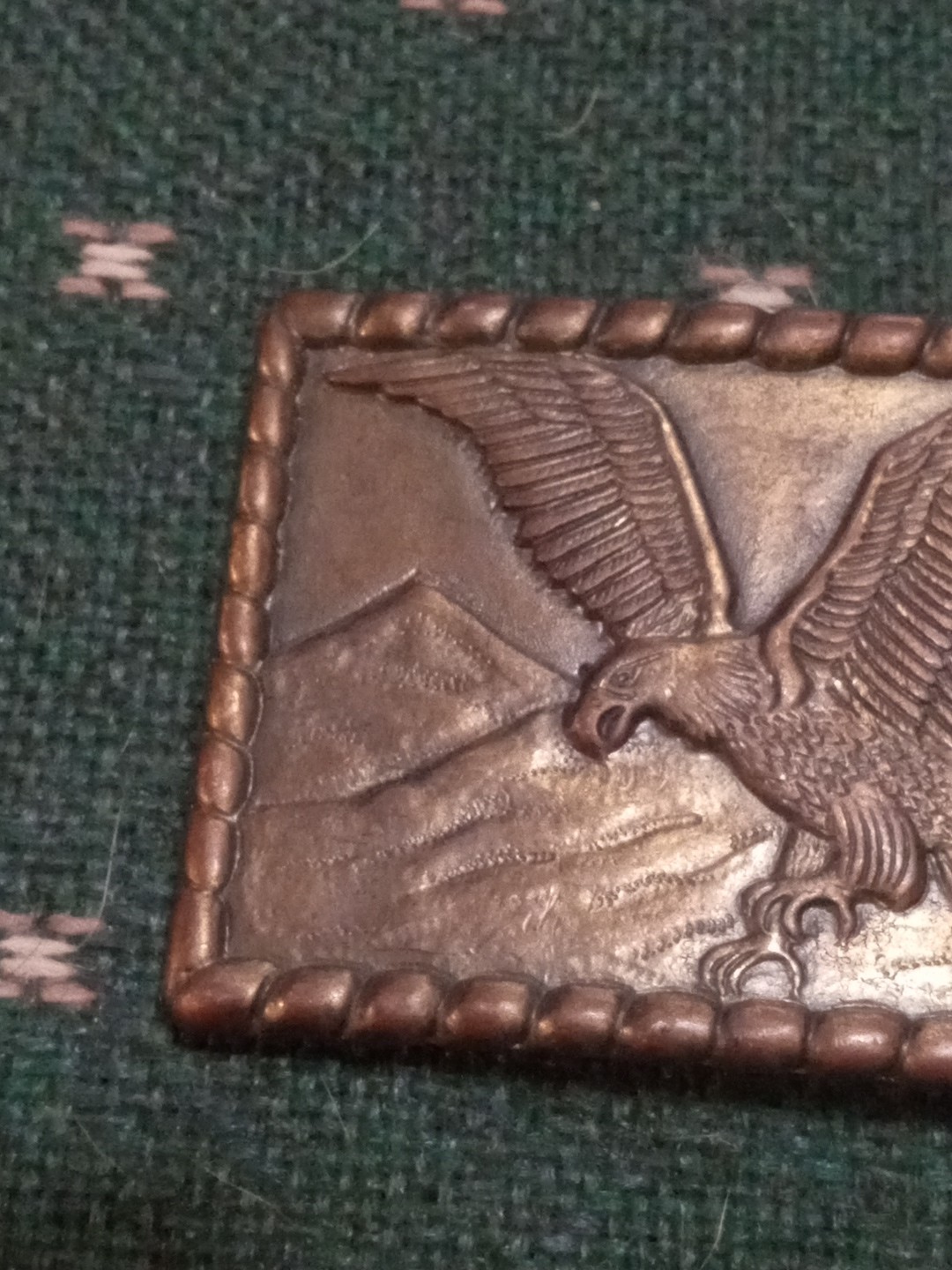 Solid Brass Eagle Belt Buckle Beautiful Design Vi… - image 6
