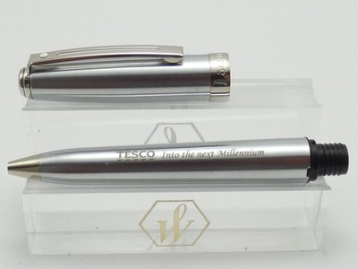 Sheaffer Prelude 340 Brushed Chrome Kugelschreiber, CT, braucht Tinte, Aufdruck *NEUWERTIG*